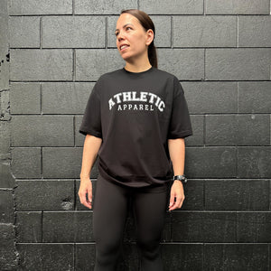 Ladies Varsity Tee - Black