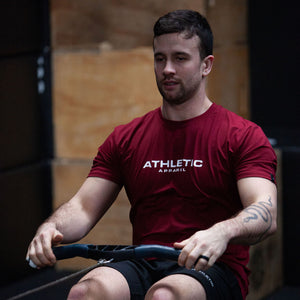 Men's Performance Tee - DEEP RED